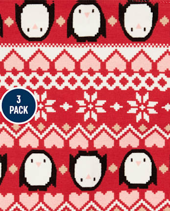 Pack de 3 leggings navideños para niñas pequeñas