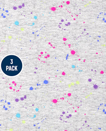 Lot de 3 hauts tie-dye pour fille