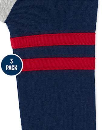 Baby Boys Henley Bodysuit 3-Pack