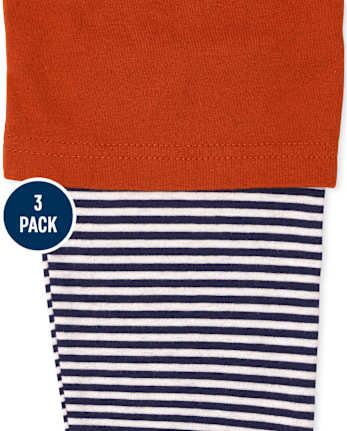 Pack de 3 tops 2 en 1 a rayas para niños