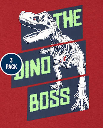 Boys Dino Graphic Tee 3-Pack