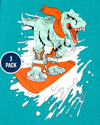 Boys Dino Graphic Tee 3-Pack