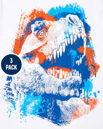 Boys Dino Graphic Tee 3-Pack