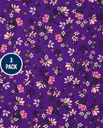 Girls Floral Dot Top 3-Pack