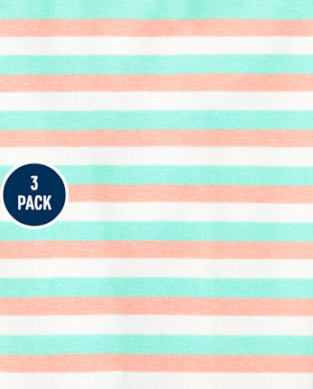 Pack de 3 leggings estampados para niñas pequeñas