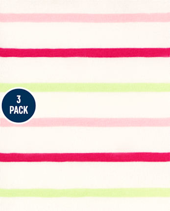 Paquete de 3 leggings capri estampados para niñas pequeñas