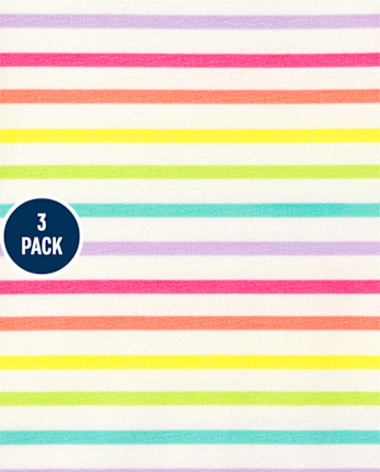 Paquete de 3 leggings estampados para niñas