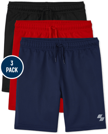 Boys Basketball Shorts 3-Pack