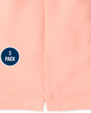 Pack de 3 pantalones cortos Cartwheel para niñas pequeñas