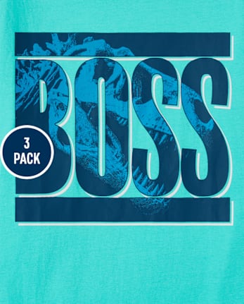 Lot de 3 t-shirts graphiques Dino pour garçon