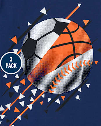 Boys Sports Graphic Tee 3-Pack