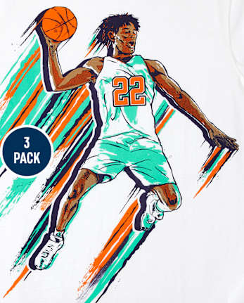 Boys Sports Graphic Tee 3-Pack