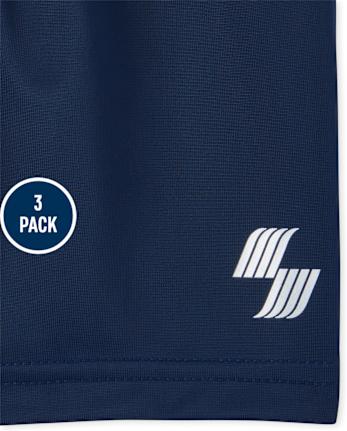 Toddler Boys Basketball Shorts 3-Pack