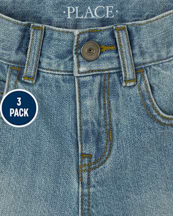 Pack de 3 pantalones cortos de mezclilla para niños
