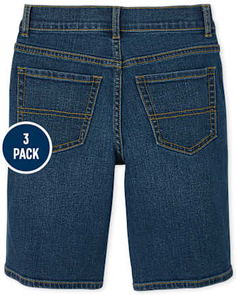 Jeans para niño / Shorts Mezclilla, paquete de 3