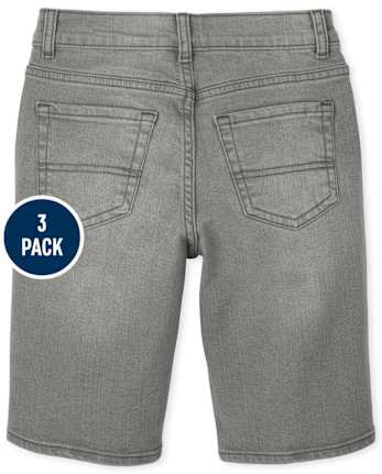 Jeans para niño / Shorts Mezclilla, paquete de 3