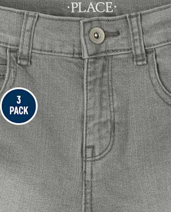 Jeans para niño / Shorts Mezclilla, paquete de 3