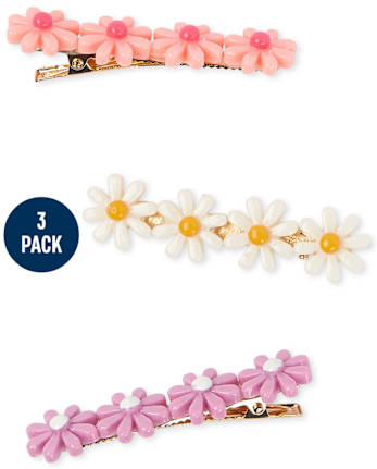 Girls Flower Hair Clip 3-Pack