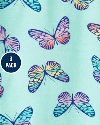 Paquete de 3 leggings estampados para niñas