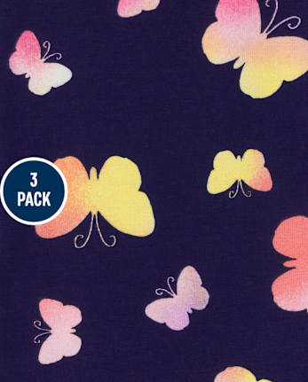 Girls Print Capri Leggings 3-Pack