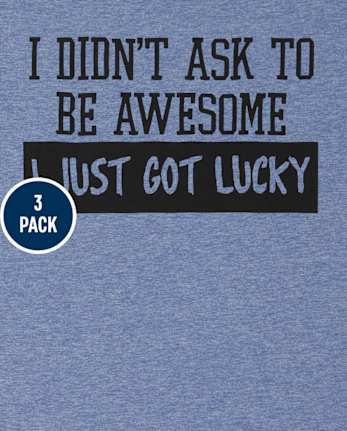 Boys Humor Graphic Tee 3-Pack