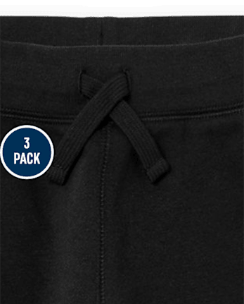 Boys Fleece Jogger Pants 3-Pack
