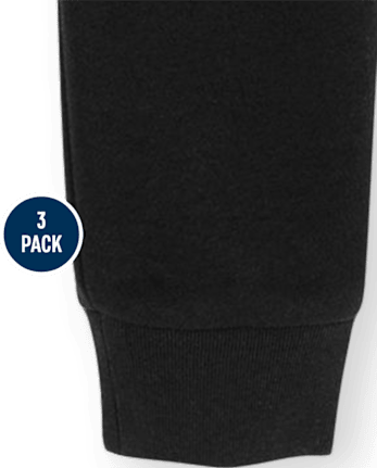 Boys Fleece Jogger Pants 3-Pack