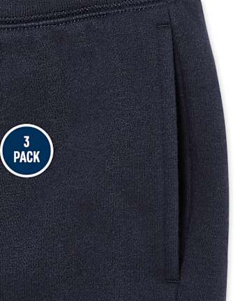 Kids Fleece Jogger Pants 3-Pack