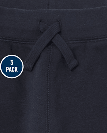 Boys Fleece Jogger Pants 3-Pack