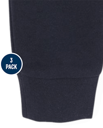 Boys Fleece Jogger Pants 3-Pack