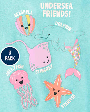 Toddler Girls Flutter Tank Top 3-Pack