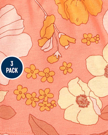 Toddler Girls Print Shorts 3-Pack