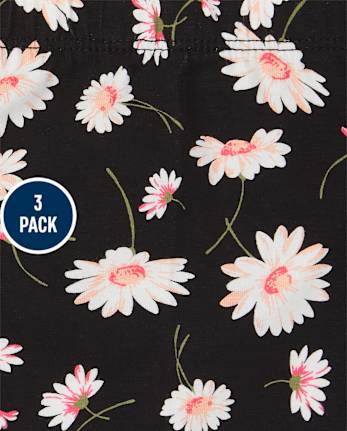 Toddler Girls Print Capri Leggings 3-Pack