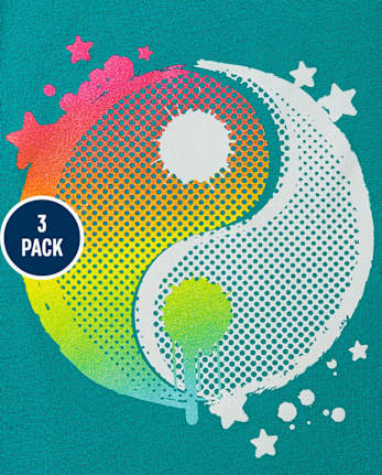 Girls Peace Graphic Tee 3-Pack