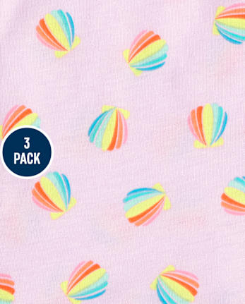 Toddler Girls Ruffle Shorts 3-Pack