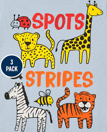 Toddler Boys Animal Graphic Tee 3-Pack