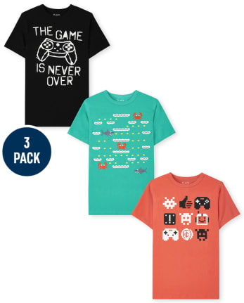 Boys Short Sleeve Gaming Graphic Tee 3-Pack | The Children's Place ...
