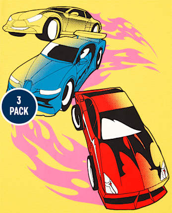 Boys Vehicle Graphic Tee 3-Pack