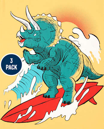 Boys Dino Graphic Tee 3-Pack