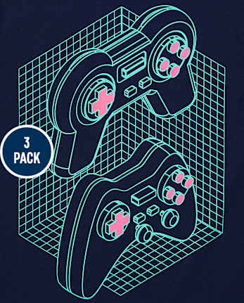 Boys Gamer Graphic Tee 3-Pack