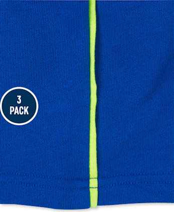 Toddler Boys Side Stripe French Terry Shorts 3-Pack