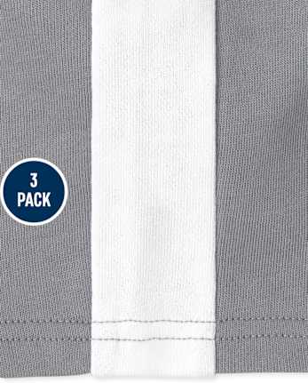 Paquete de 3 pantalones cortos piratas de rizo francés para niños pequeños