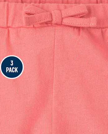 Baby Girls Seahorse Ruffle Shorts 2-Pack