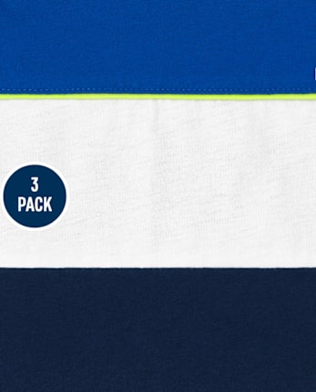 Pack de 3 camisetas sin mangas con estampado de tiburón para niños pequeños