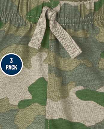 Baby Boys Camo Shorts 3-Pack