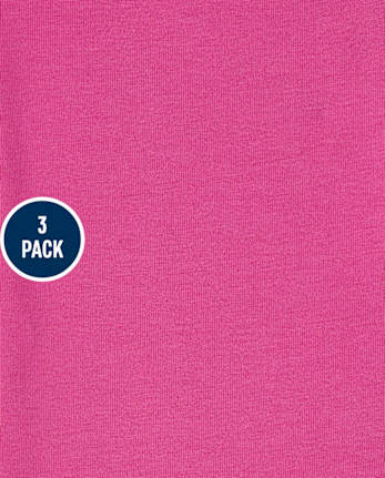Paquete de 3 leggings capri con estampado para niñas