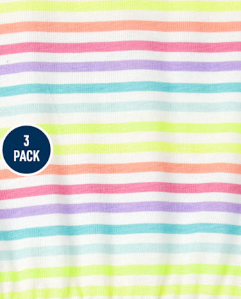 Girls Print Romper 3-Pack