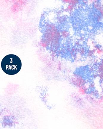 Pack de 3 tops tipo caja con estampado para niñas