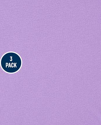 Pack de 3 tops tipo caja con estampado para niñas