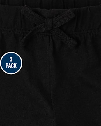 Paquete de 3 pantalones cortos estampados para niñas